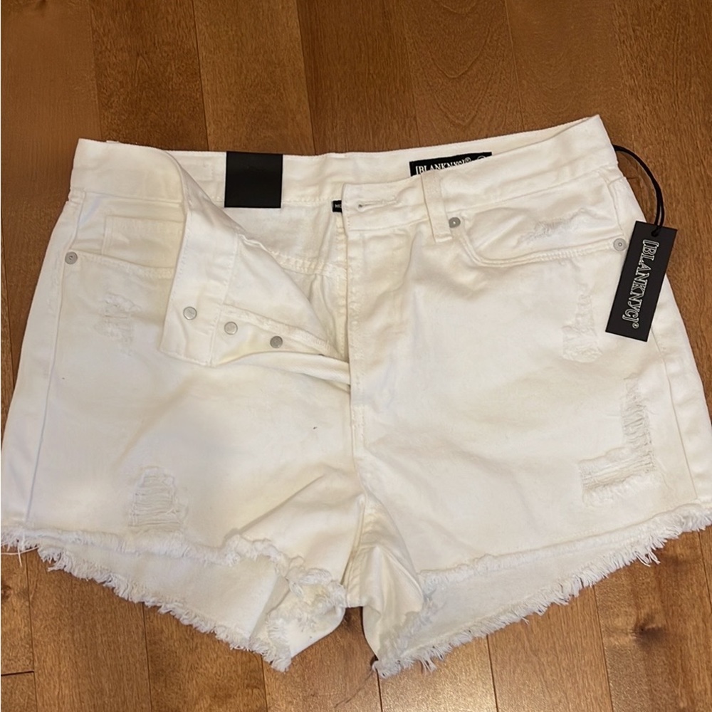BLANKNYC White Denim Shorts